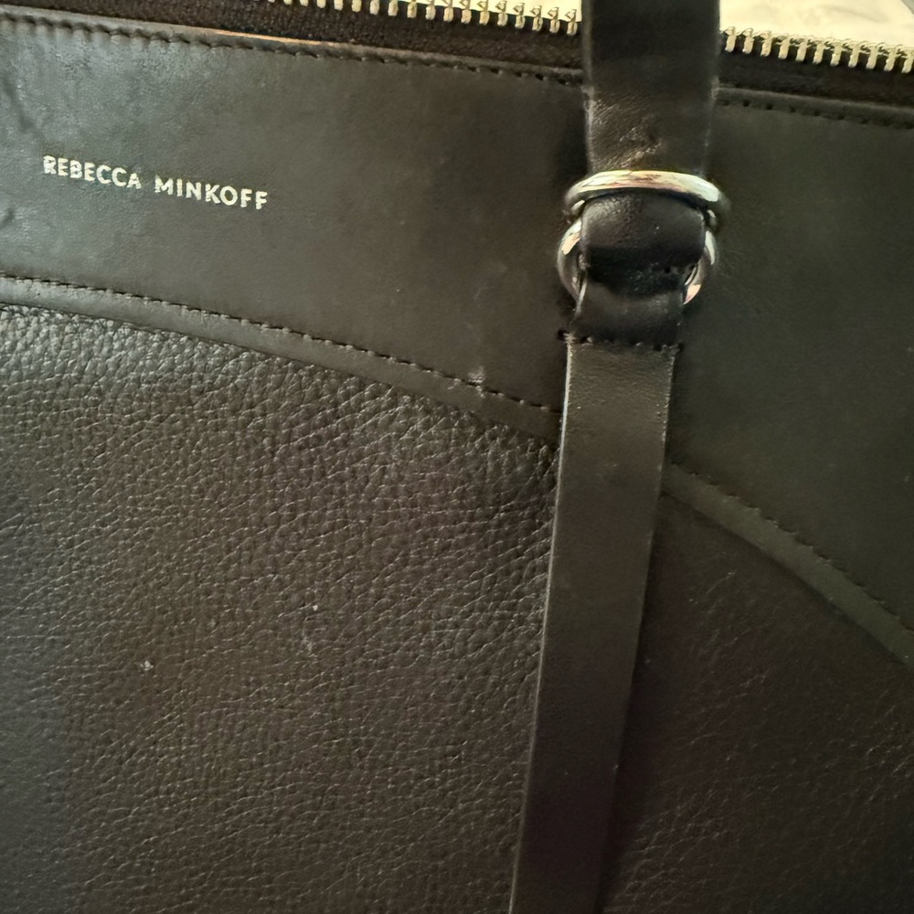 Rebecca Minkoff Black Structured Tote with Timeless Design - Picture 6 of 16